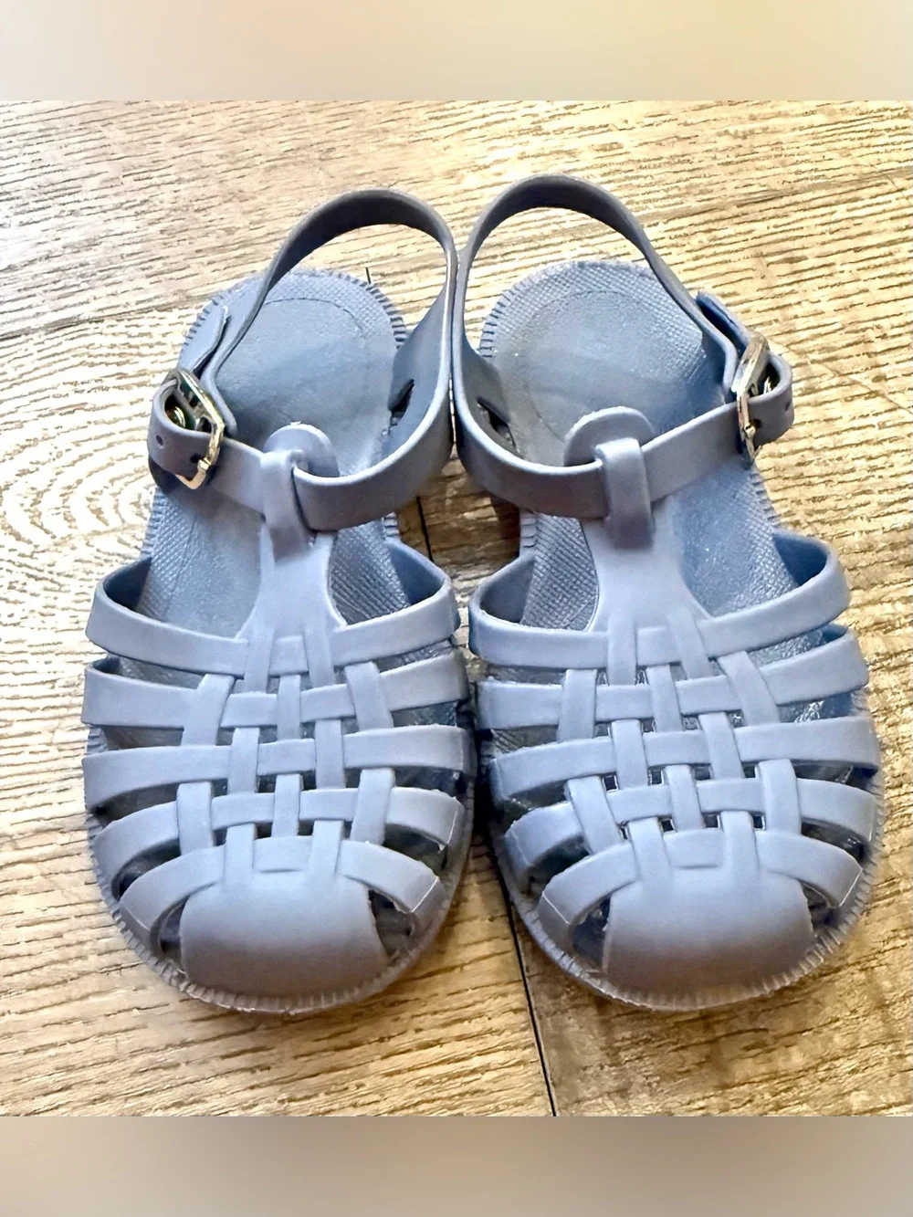 Kids Blue Jelly Sandals